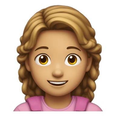 Una niña riendo a carcajadas  sticker