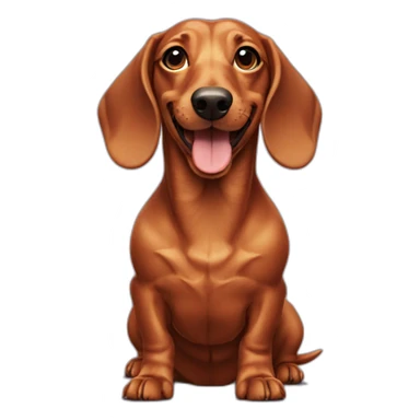 Dachshund-happy sticker