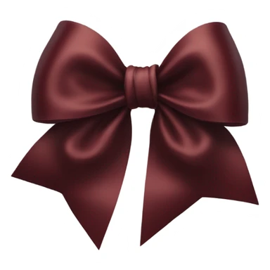 dark red bow sticker