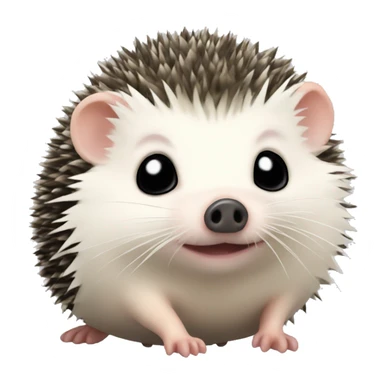 pigmy hedgehog with black muzzle sticker
