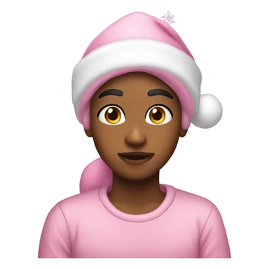 Pink christmas vibes sticker