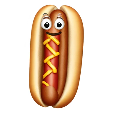 Smirk with hotdog sticker