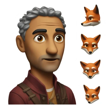 9 taik fox sticker