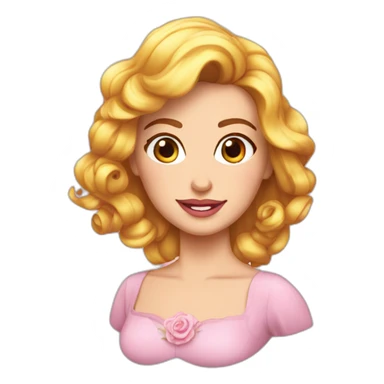 Belle Stella cheveux roses sticker