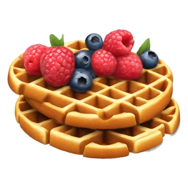  berries waffles  sticker