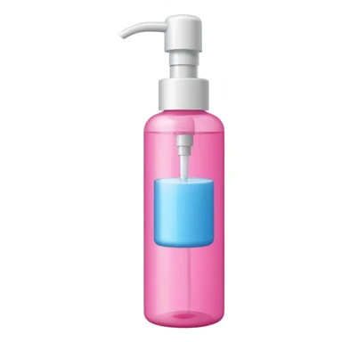 shampoo bottle in pink colour sticker