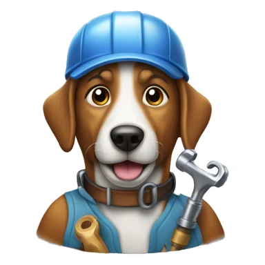 Dog plumber sticker