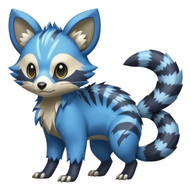 Civet-Electrike-Manectric-Genet-Furret-Fakemon-Pokémon-fusion-creature  sticker