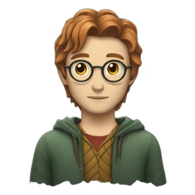 Nami qui embrasse Harry Potter sticker