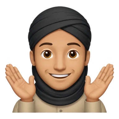 Muslim man greeting sticker