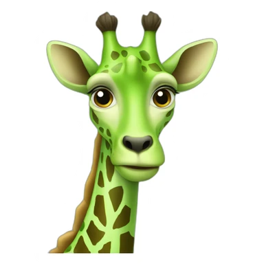 green giraff sticker
