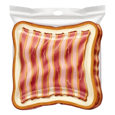 packaged bacon sticker