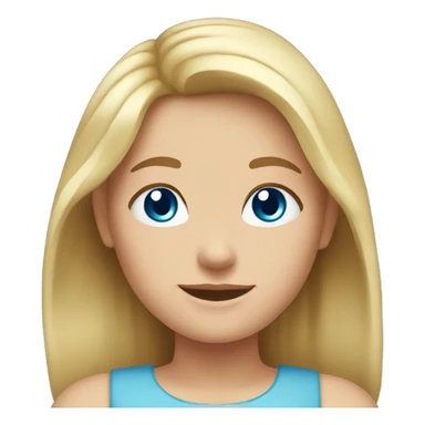 Caucasian girl blond hair Caucasian girl brown hair mom with brown hair and blue eyes sticker