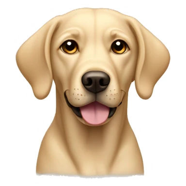 beige labrador dog with floppy ears sticker