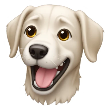 Perro muriendo de la risa  sticker