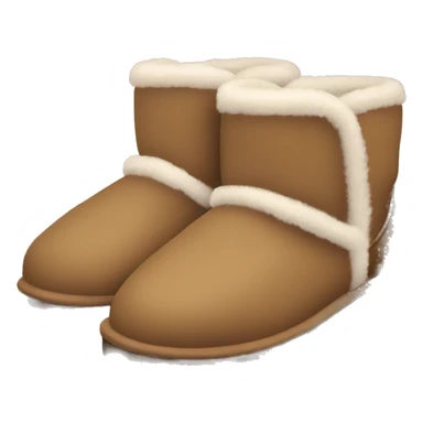 Cute ugg slippers sticker
