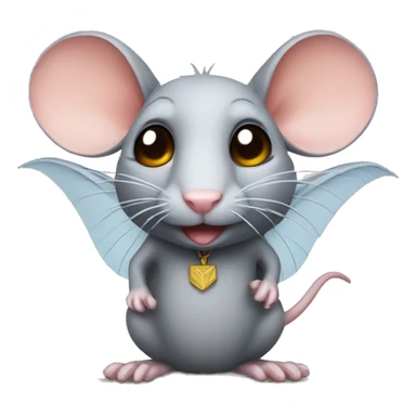 a rat with wings sticker