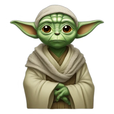 Yoda wearing a Shemagh sticker