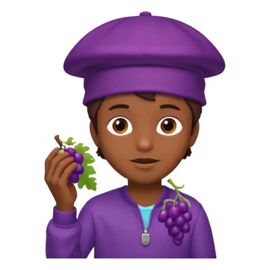 Kids in Fruit Clothes 
A boy in a grape Hat




































 sticker