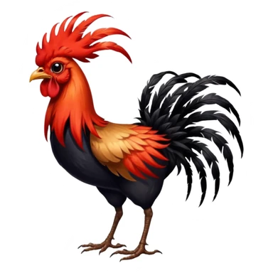 Combine a spider with a rooster (cock) sticker