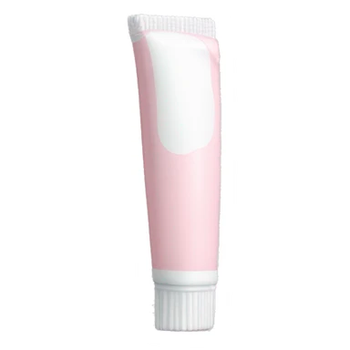 Long Pale pink toothpaste tube sticker