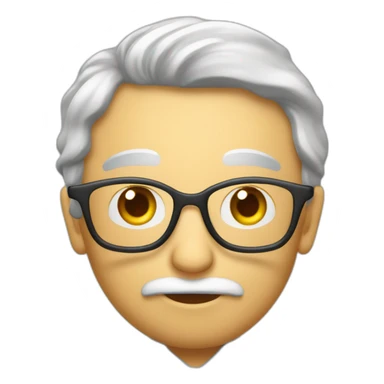 un prof qui parle avec une bulle dans une phrase écrite en espagnole  sticker