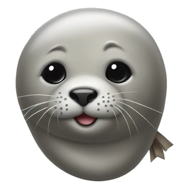 Seal with a bow on its head sticker