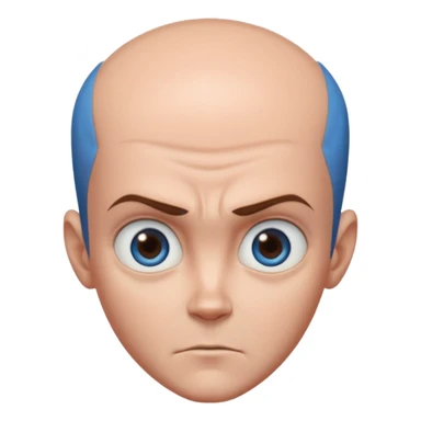 give me megamind character his forhead make it bigger sticker