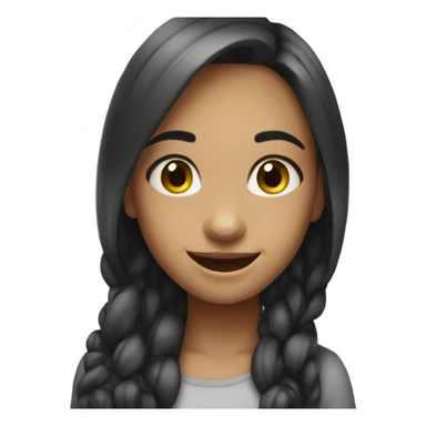 Beautiful read hear girl smiling  sticker