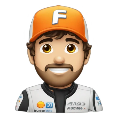 Fernando Alonso, gorra número 33 sticker