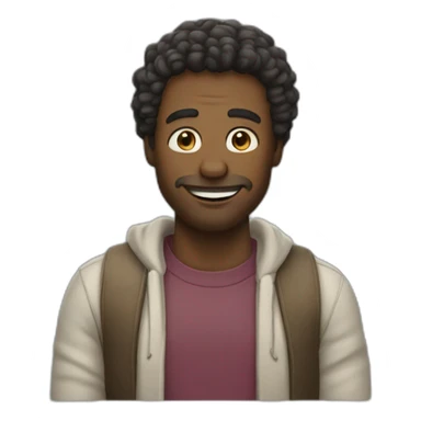 guy saying that's all folks sticker