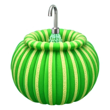 shower loofah sticker