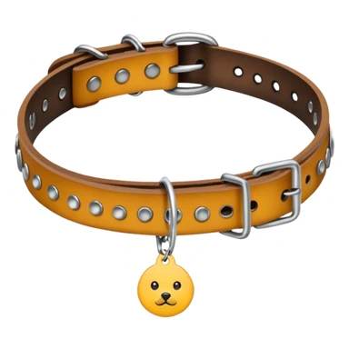pet collar with a tag sticker