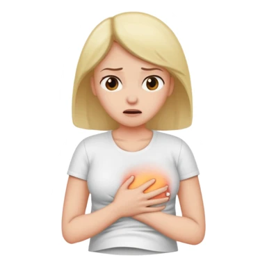 FEMME AVEC DOULEUR AU VENTRE sticker