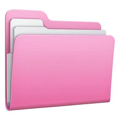 light pale gradation Pink empty plain folder sticker