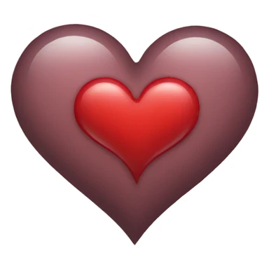 Two parts of heart emoji sticker