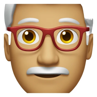 A man with red spectacles  sticker
