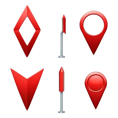 red location pin sticker