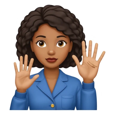 Person with a attitude, sassy face, black woman saying boy bye, waving off sassy sticker