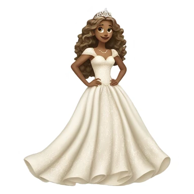 white elegant princess thingy sticker