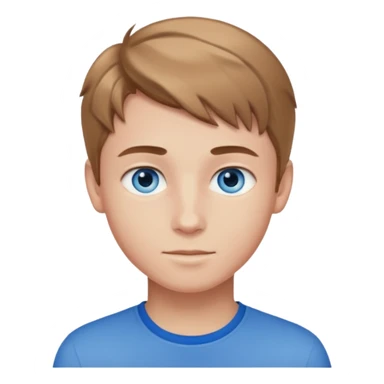 niño guapo adolescente de ojos azules sticker