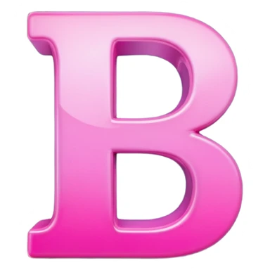 mix color pinks 3d letter p sticker