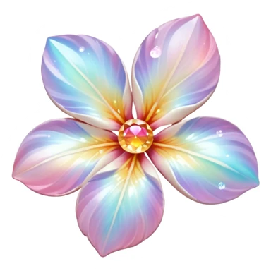 Multicolored divine sparkly marble Sakura shiny ethereal pastel iridescent light pale cute adorable pretty feminine elegant realistic floral exotic Falvie-Fionbri-fursona, full body sticker