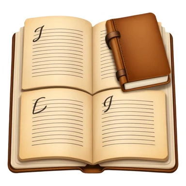 Director Script – bound pages with notes sticker