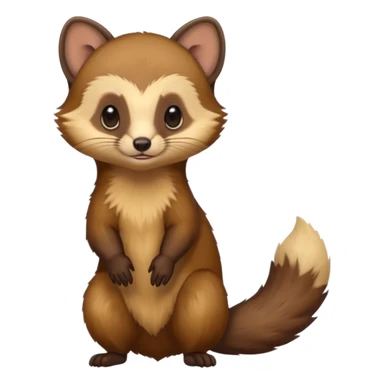 European pine marten sticker