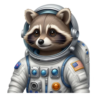 Racoon Astronaut sticker
