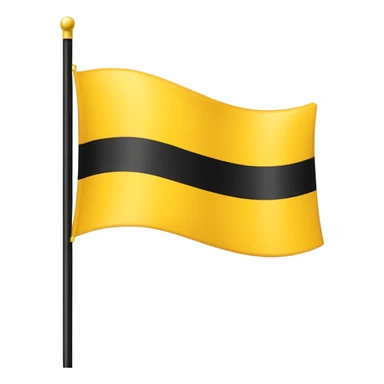 Create 2 yellow lined and 1 black lined flag emoji and put black line between yellow lines sticker
