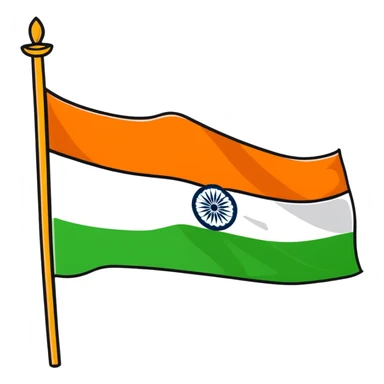 Indian flag sticker