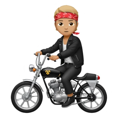 A Bosozoku guy is riding his bike sticker