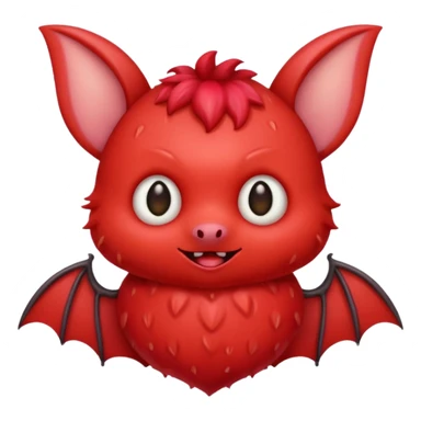 strawberry bat sticker